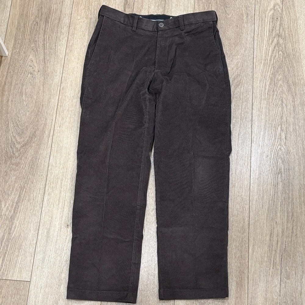 Haggar Men's Dark Brown Corduroy Pants